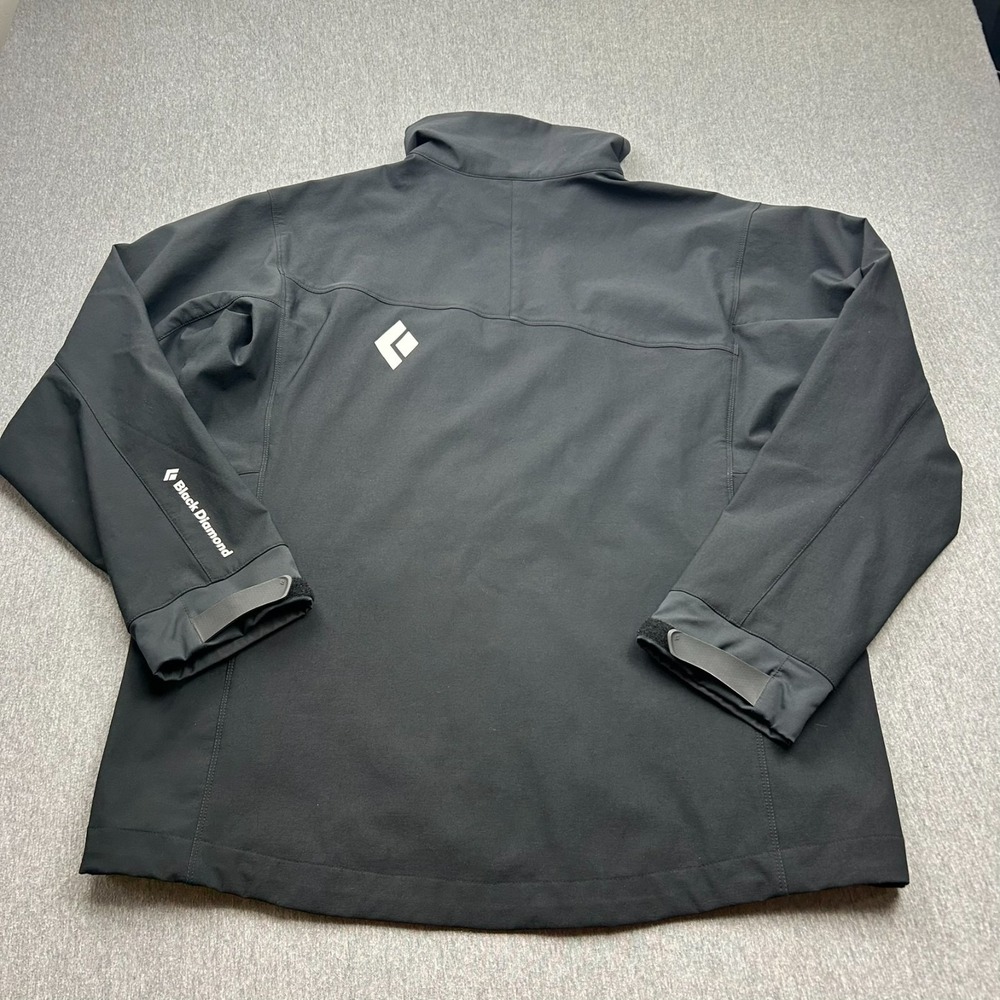 Black Diamond Dawn Patrol Jacket Mens XL Softshell Full Zip Black Schoeller - Picture 15 of 16